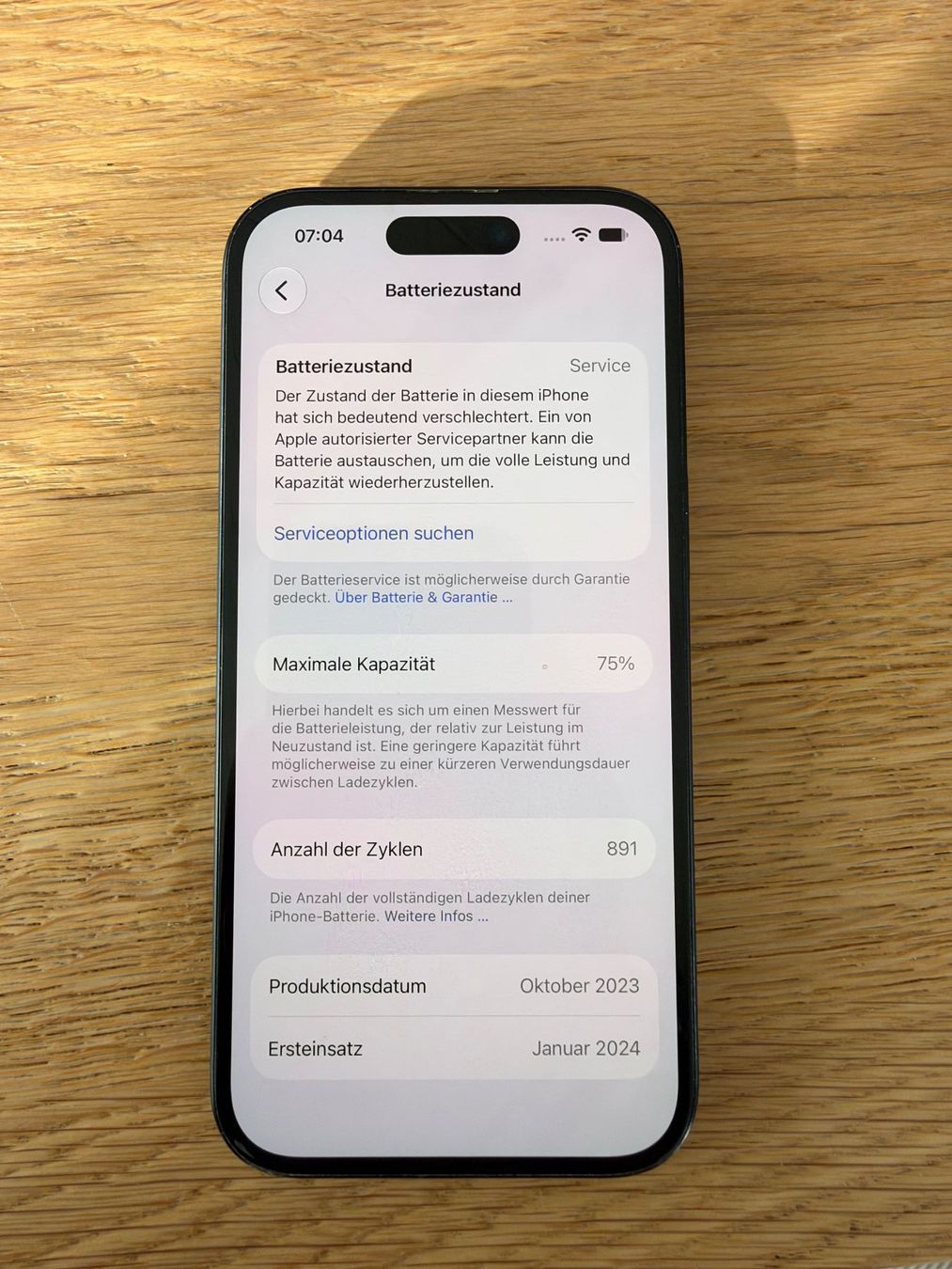 Apple Handys / Smartphones: Apple iPhone 15 Schwarz 128GB – Gebraucht aus Lostorf von Ha3 2