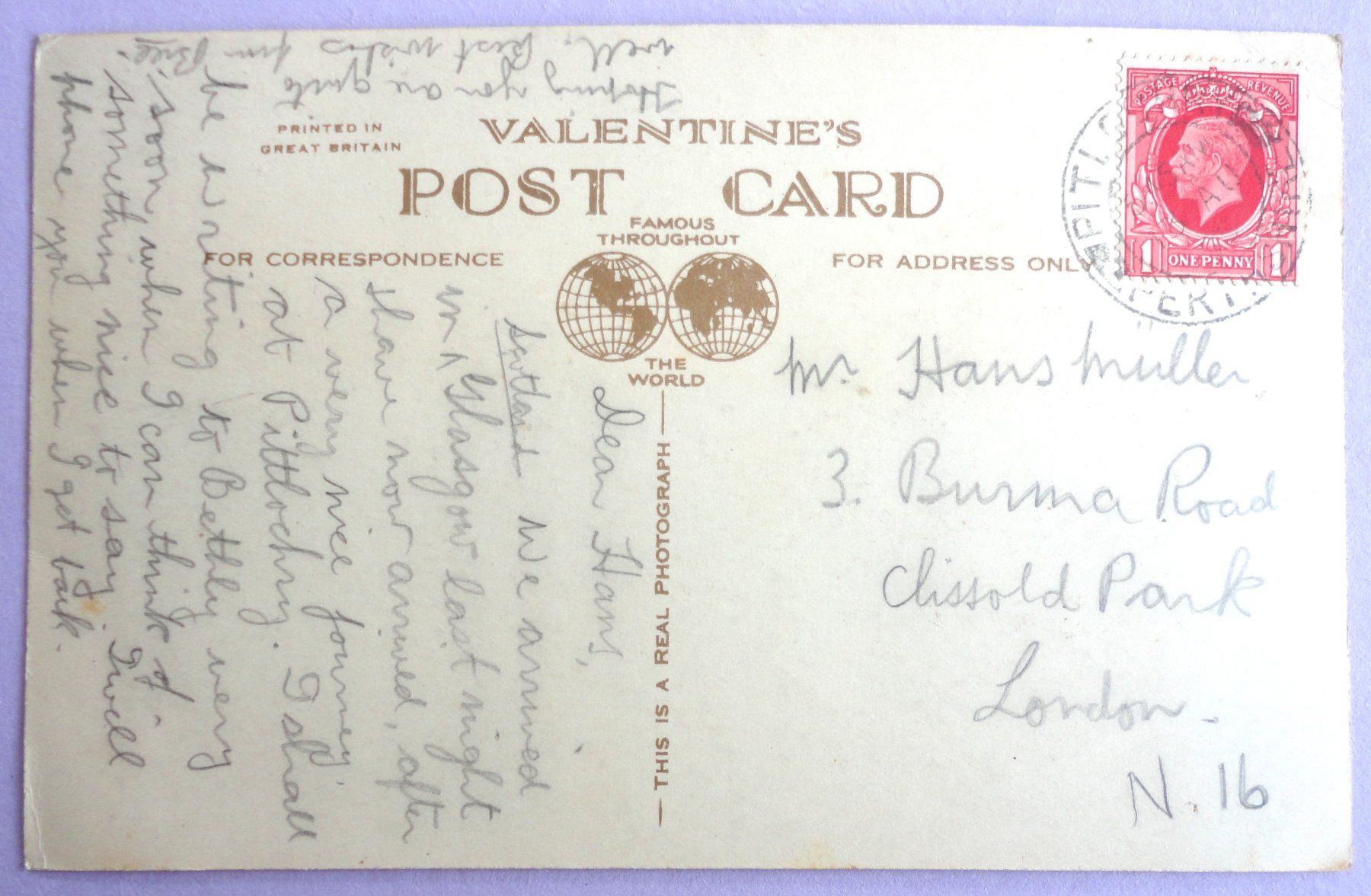 Cartes postales: The University Glasgow – D'occasion à Fétigny par Billy2miny 1