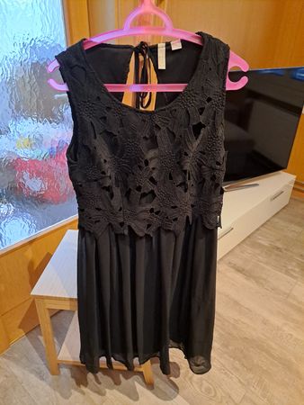 Kleid Bodyflirt schwarz Spitze Grösse 38 neuwertig