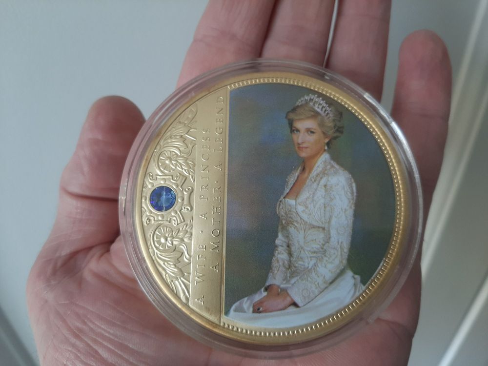 Prinzessin Diana Gedenkmünze – Silberfarben, Aus Metall, Perfekt Zum Sammeln