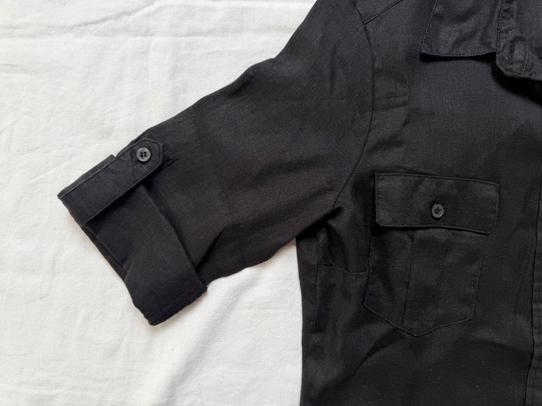 H&M Camicette: H&M, Leinenbluse, schwarz, Gr. 34 – Nuovo (secondo la descrizione) da Basel venduto da Solaia28 2