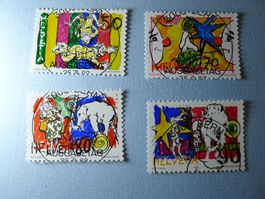 1992 Sonderpostmarken Zirkuswelt 832-835 ET Vollstempel
