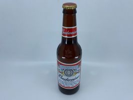 Busweiser – alte Sammlerflasche, ungeöffnet – Vintage Bier