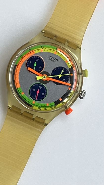 Swatch Orologi: Swatch Chrono Uhr Jelly Stag, Vintage Modell! – Usato da Grenchen venduto da chththl 1