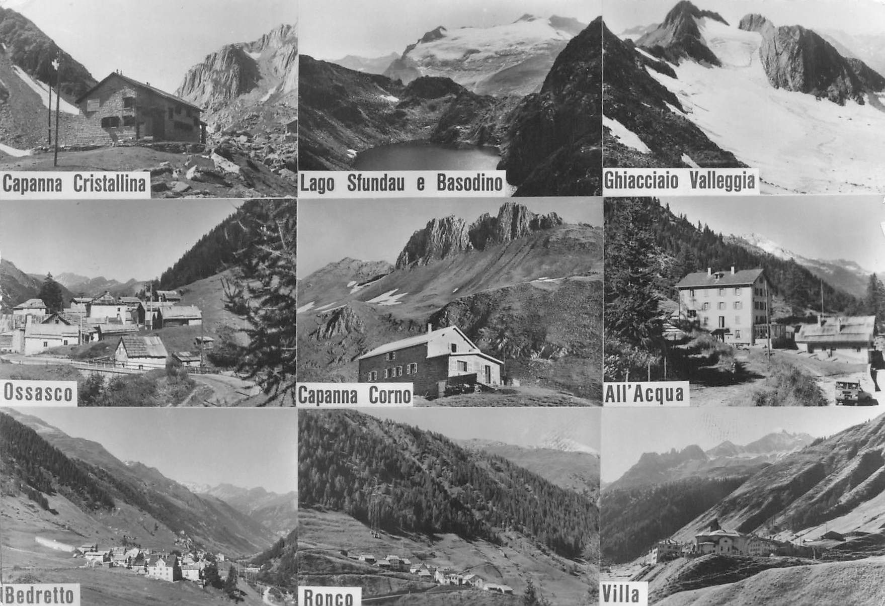 Cartoline postali: Valle Bedretto formato grande – Usato da Biasca venduto da Blenio71