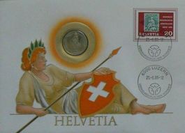 Numisbrief Helvetia Münze