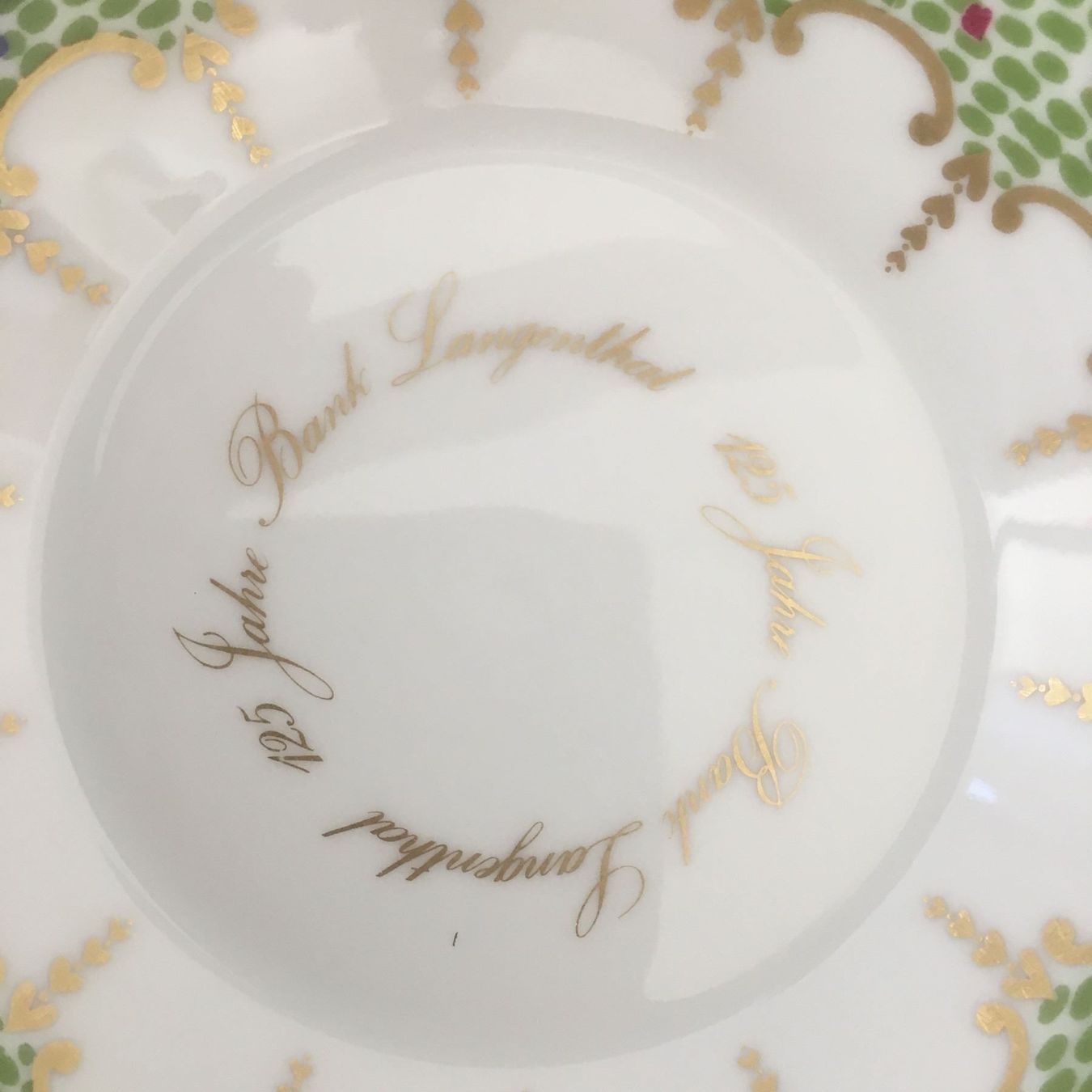 Teller: LANGENTHAL TELLER UNTERTASSE 125 JAHRE BANK LANGENTHAL – Gebraucht aus Subingen von ArtBead 6