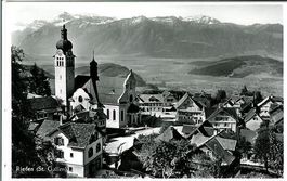 Rieden SG Dorf Ansicht  Kirche ca. 1940 sehr gut erhalten