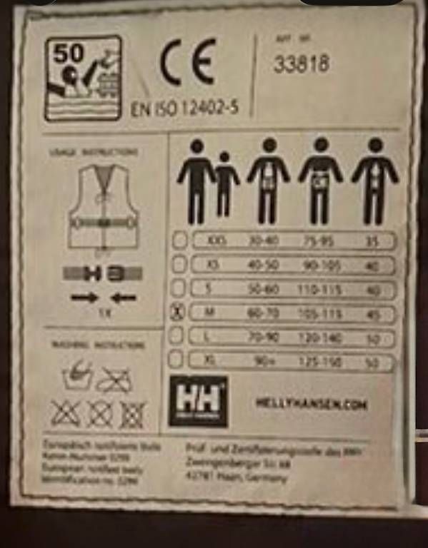 Schwimmwesten: Schwimmweste Helly Hansen – Gebraucht aus Safenwil von Gudrun05 1