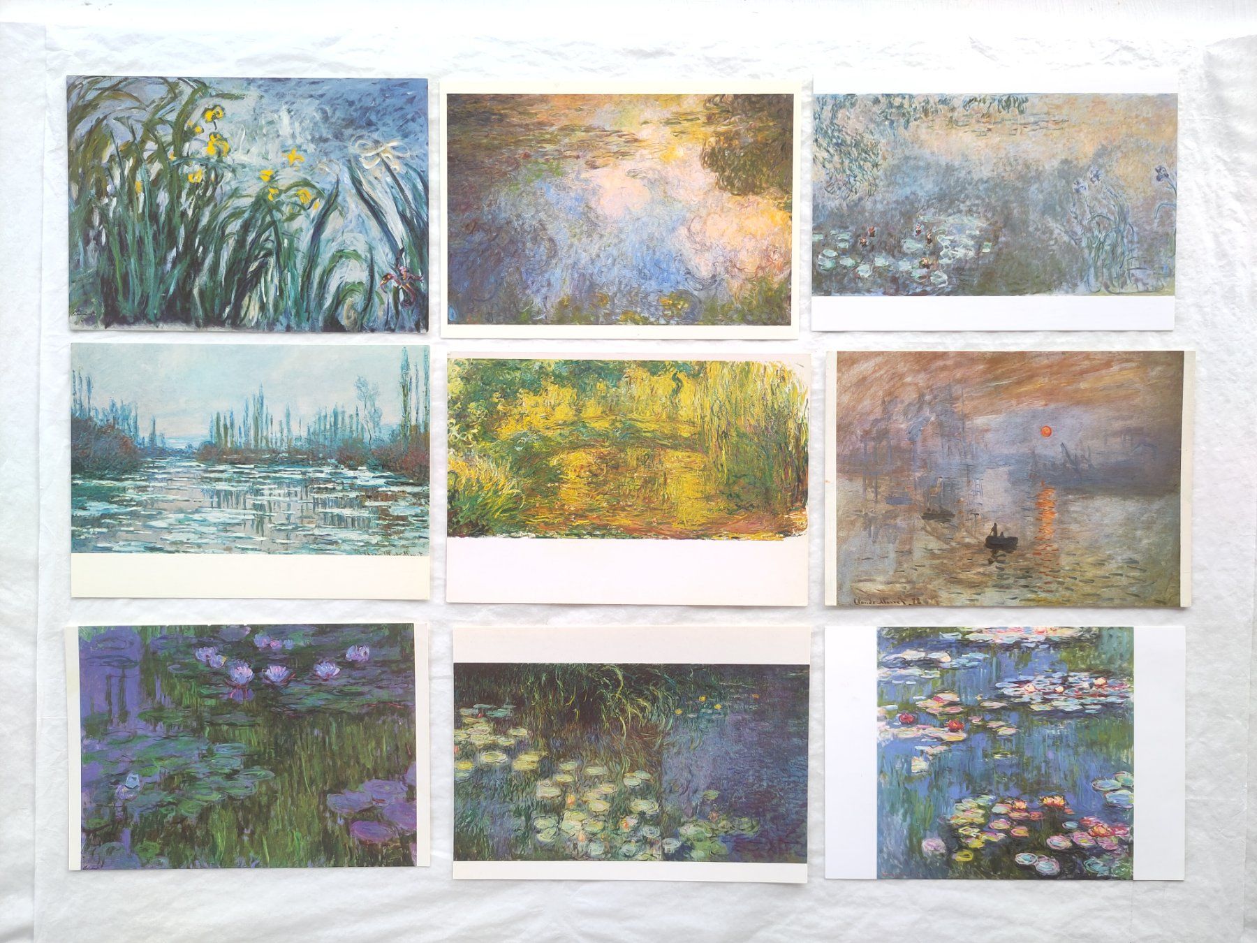 Cartoline postali: 38 AK mit Kunst von CLAUDE MONET – Usato da Pfäffikon ZH venduto da rabali 2