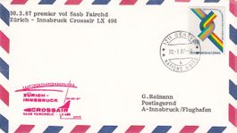 Erstflug Crossair Zürich - Innsbruck 1986, ab UNO