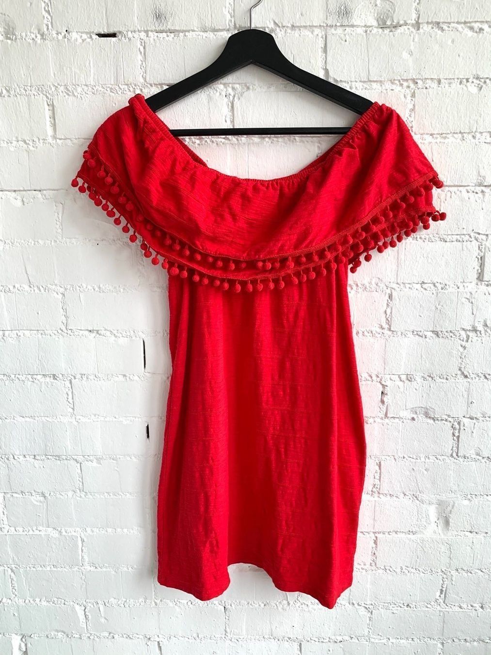 Zara Kleider: Rotes schulterfreies Kleid von Zara – Gebraucht aus Bern von Fraeuleinhonig
