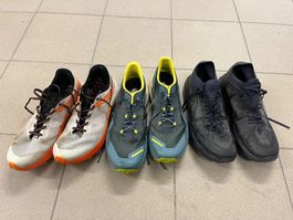 3 Trailrunning Schuhe ca. Gr 47