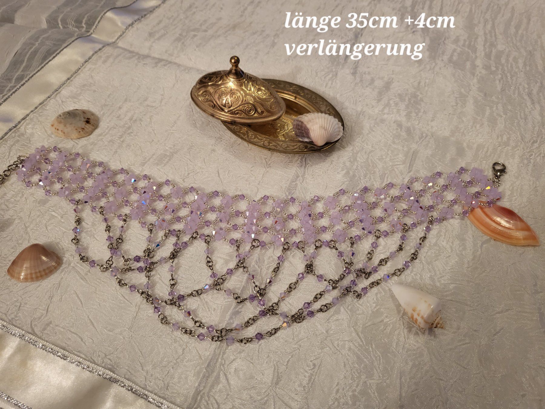 Catenine: Handgemachte Halskette aus Swarovski perlen – Nuovo (secondo la descrizione) da Dietikon venduto da Eleda