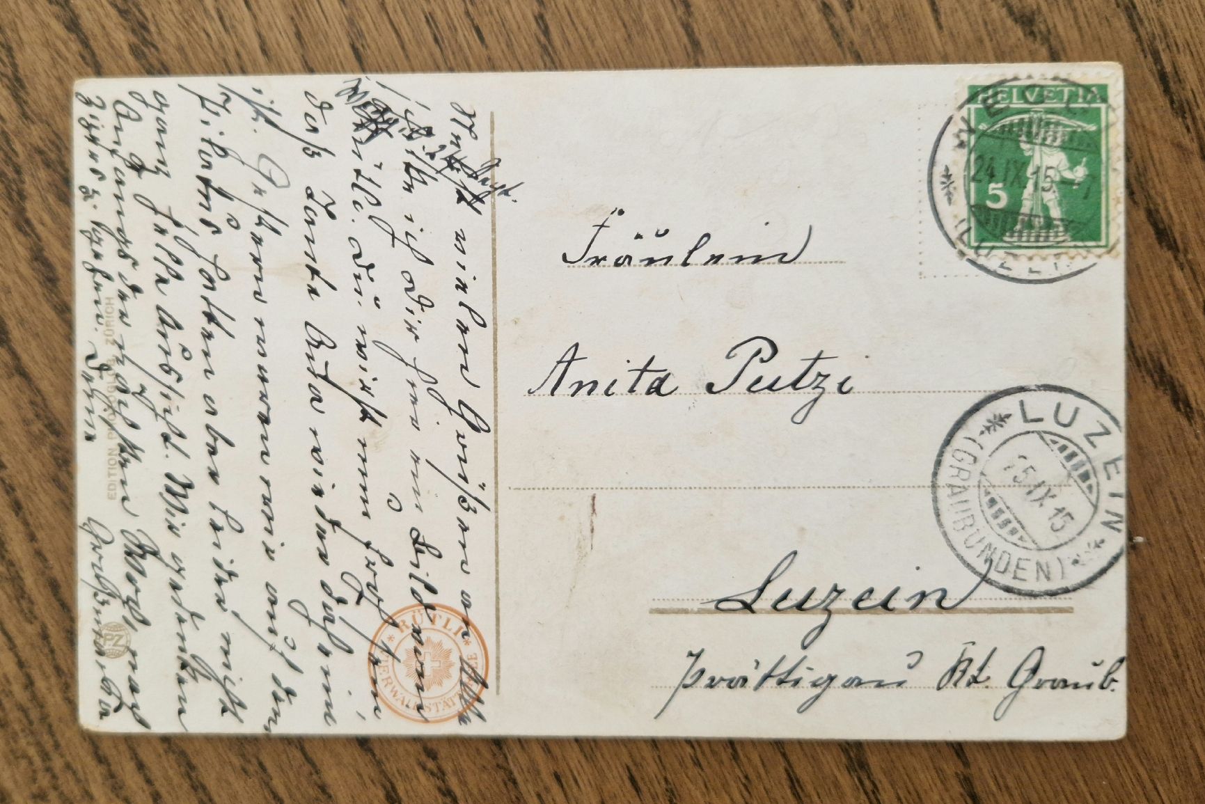 Cartoline postali: Rütli und die Mythen 1915 – Usato da Ebikon venduto da Donar50 1