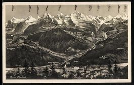 Interlaken /Berner-Oberland, Ortsansicht