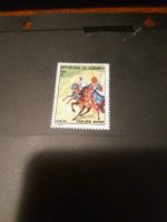 RARE! Timbre du Dahomey, Cavaliers Bariba, 2 Francs! (53)