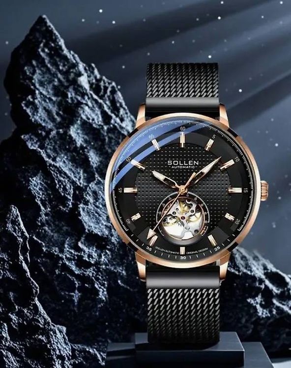 Sollen Automatik Uhr Open Heart rosegold (Neu und originalverpackt