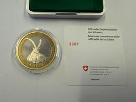 (794) CH, 10 Franken, Steinbock 2007, pp, orig. Box, Zert