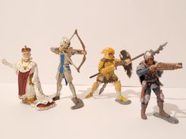 4 chevaliers Schleich/ 4 Schleich ritter figuren