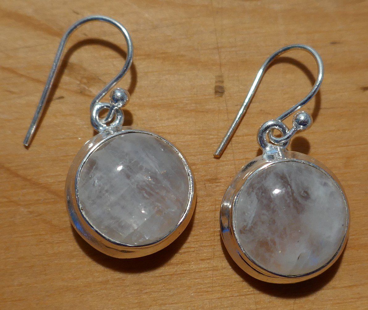 Orecchini pendenti & Orecchini a lobo: Ohrhänger in Silber mit Mondstein – Nuovo (secondo la descrizione) da Arboldswil venduto da estrella925 2