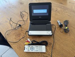 Philips PET7800 tragbarer DVD-Player mit Zubeh.