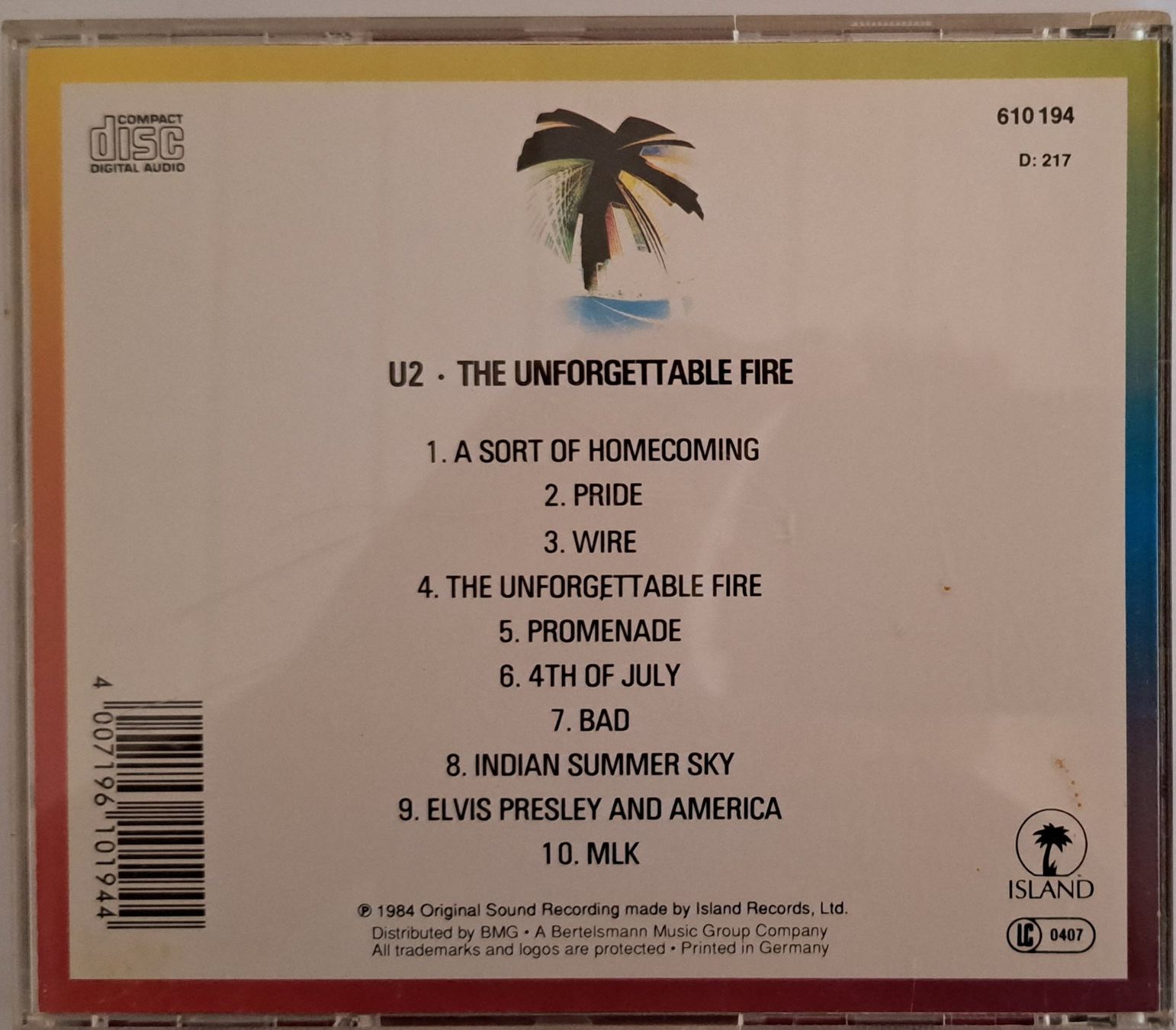 CDs: U2 - the Unforgettable Fire – D'occasion à Tenniken par mik_6mxg 1
