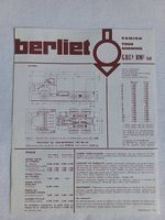 Berliet GBC8 RM2 6x6 /LKW Oldtimer Prospekt - Blatt
