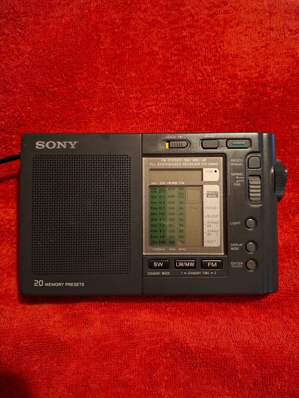 Sony Radios: Sony ICF-SW40 PLL-Synthesizer-Weltempfänger – Gebraucht aus Wittenbach von Nostalgie1965 4
