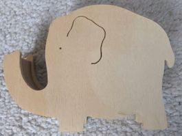 Geschenkidee: Klebband-Abroller „Elefant“ zum Bemalen / NEU