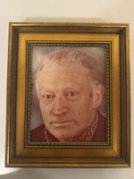 Goldener Bilderrahmen mit Portrait, Vintage Stil!