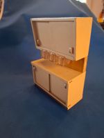 Puppenstube Küchenbuffet m. SCHÜTTEN Vintage Rarität 1950/60