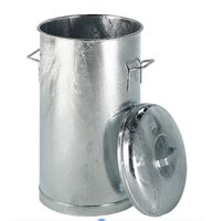 neue Stahlblechtonne, 60 l, Ø 380 x H 630 mm