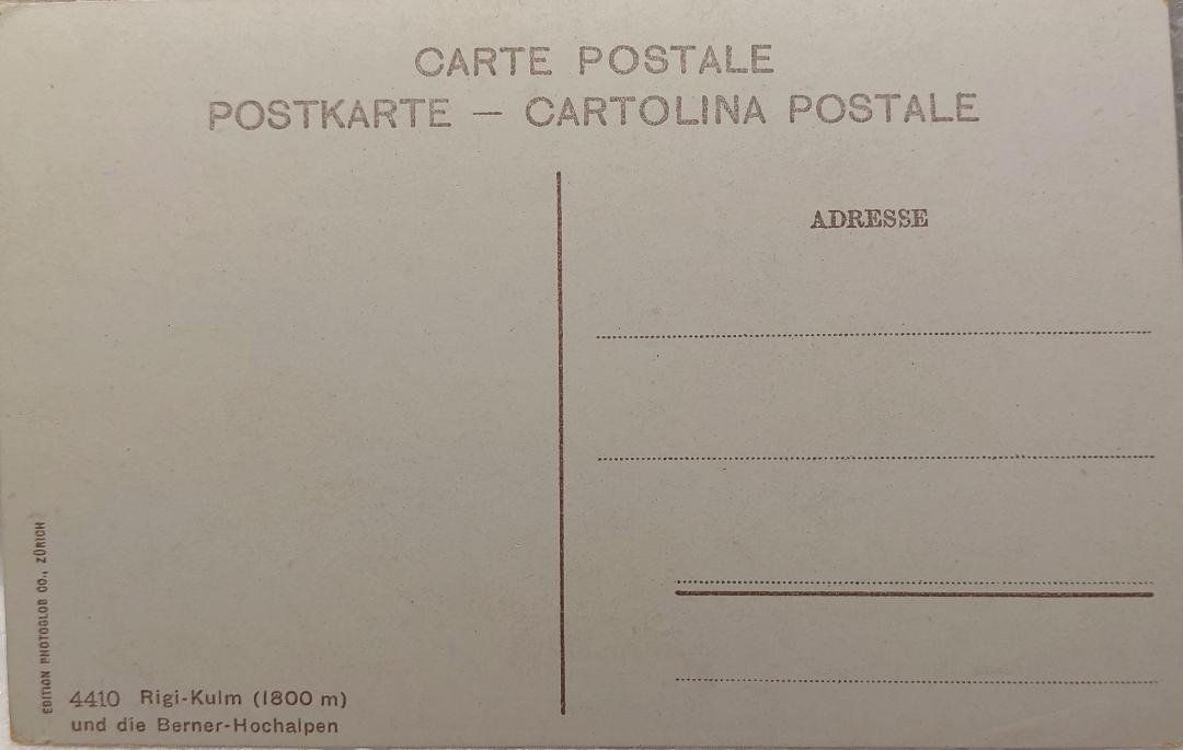 Cartoline postali: RIGI-KULM  & die Berner-Hochalpen – Usato da Delémont venduto da Domdom1 1