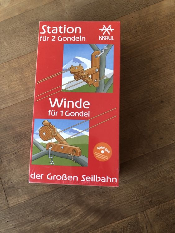Kit 2 Voitures De Tramway + Station Kraul - Jeu De Construction Câble, à Partir De 6 Ans - Fabriqué En Allemagne - 7