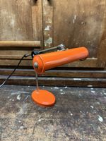 Vintage 70 Jahre Bankerlampe orange