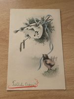 Antike Osterkarte, "Fröhliche Ostern!", Rarität! Top!