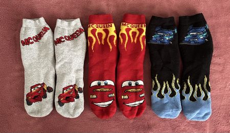 6 Paar Kindersocken Cars Flammen Gr. 33-39