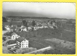 1960igern Luftbild Dorf COTTENS VD+Ortsstempel/div VW Autos