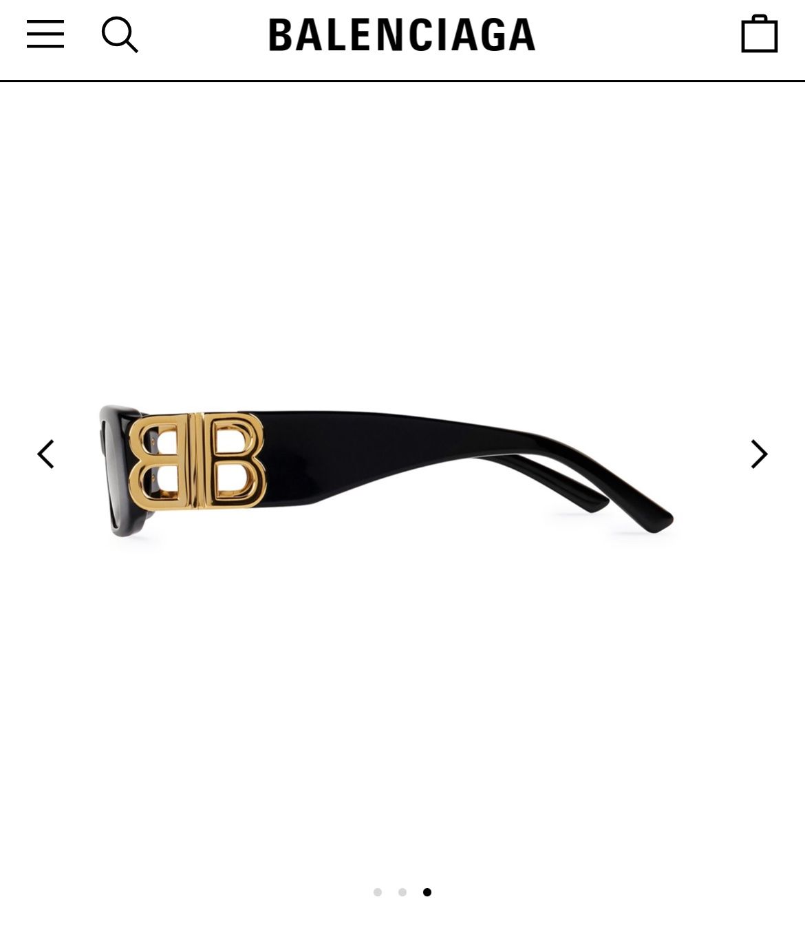 Balenciaga Occhiali & Lenti: Balenciaga rectangle sunglasses in black New – Usato da Zürich venduto da Ferienan 5