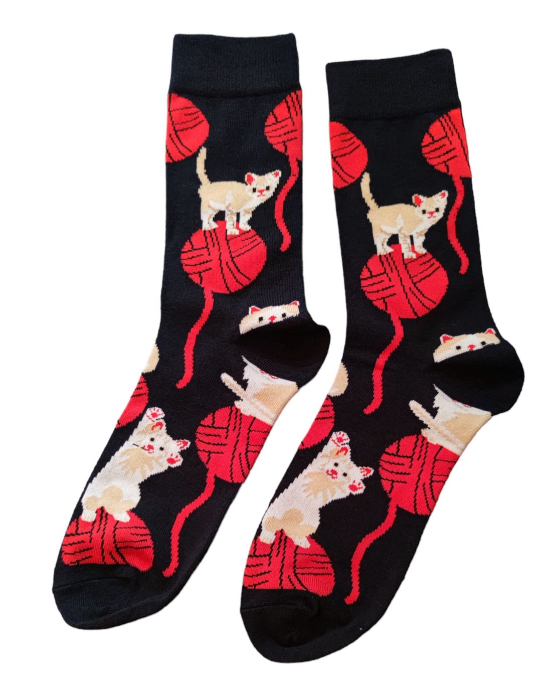 Calze: Socken Katzen / Cats / Wolle / Wool – Nuovo e nell'imballaggio originale da Zürich venduto da amysmith 1