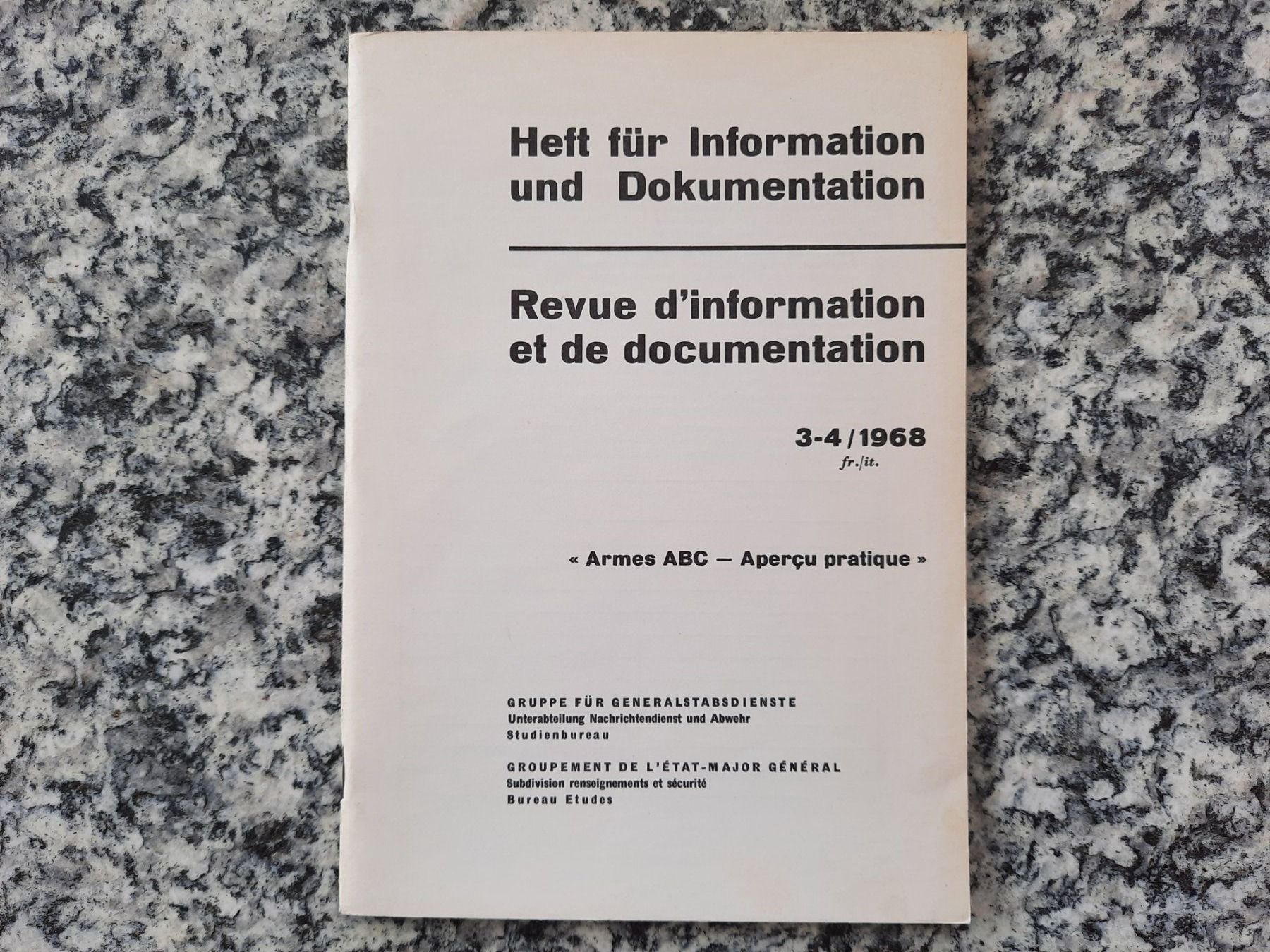 Libri: Revue d'information et de documentation 1968 fr/it – Usato da Ruswil venduto da Sammlergeist