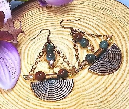 Orecchini pendenti & Orecchini a lobo: Ohrringe Dame Farao #2 Boho Style Handmade – Nuovo (secondo la descrizione) da Rudolfstetten venduto da MadebyBrina 2