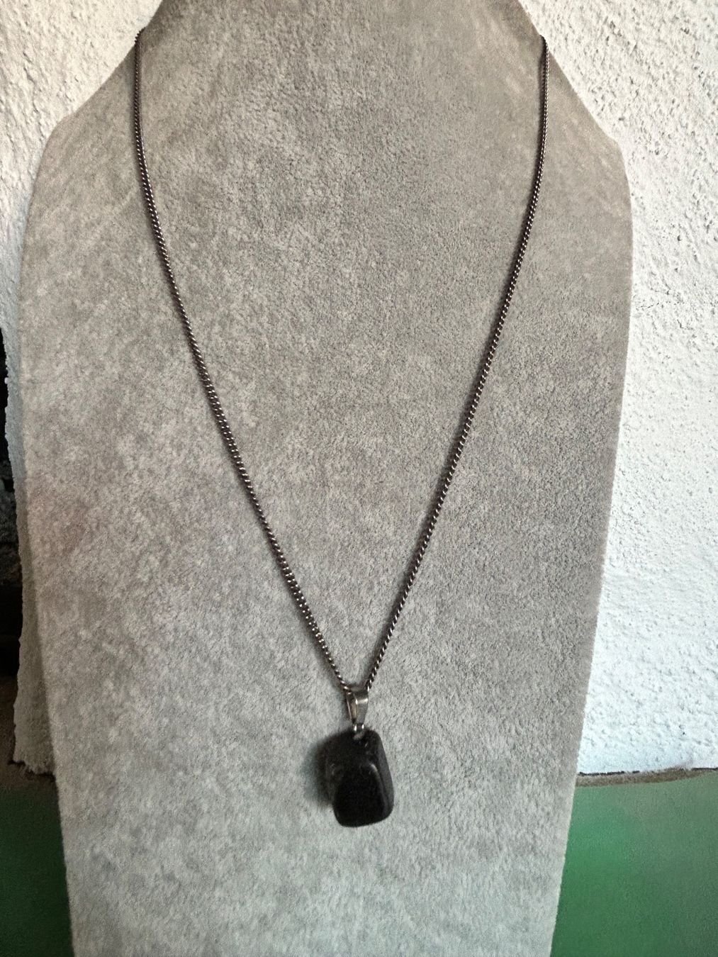 Catenine: Silberkette mit Schutzstein schwarz – Usato da Dittingen venduto da Bellevista 4