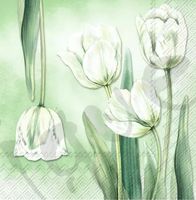 Serviette tulipana green (1612) 2Stk.