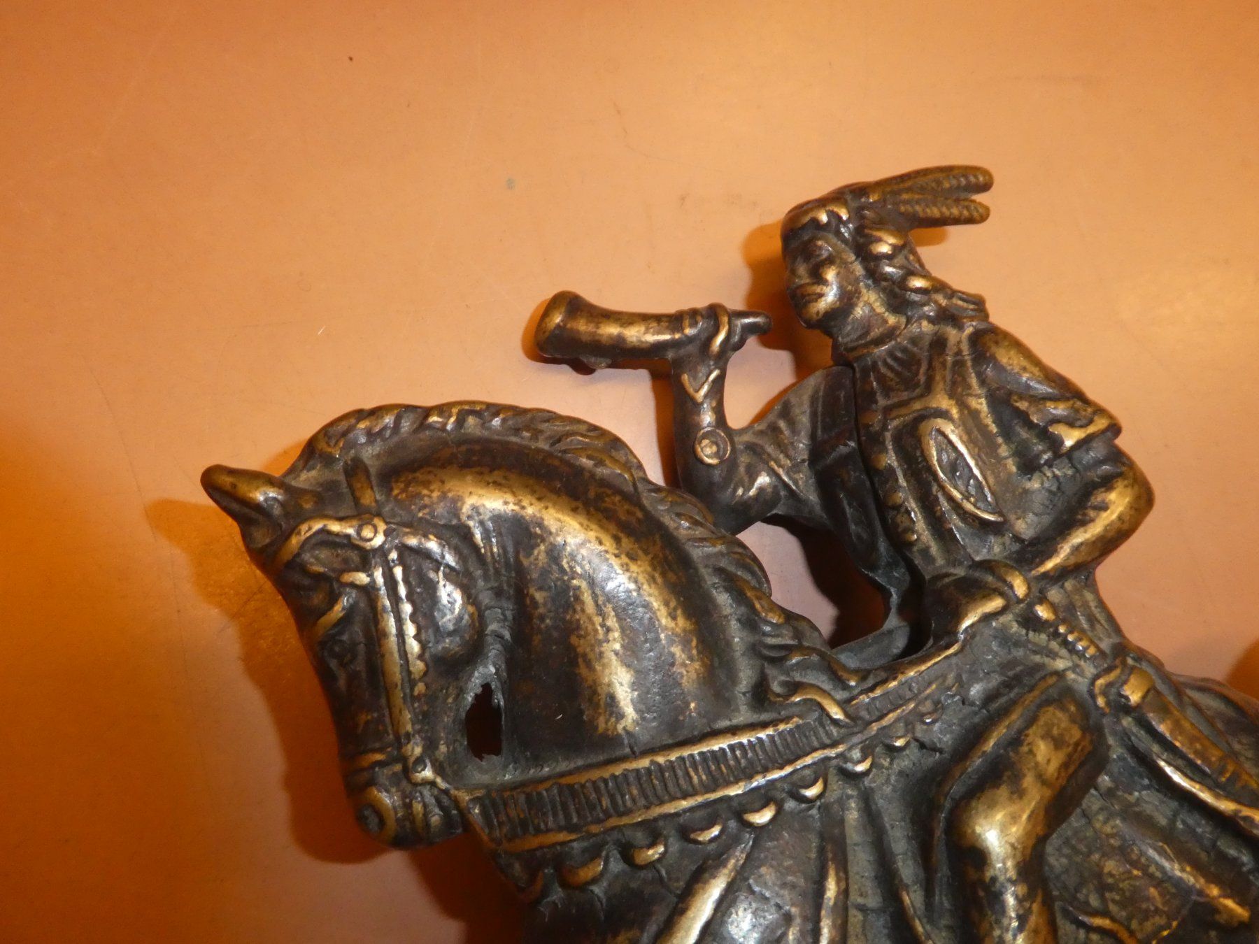 Sculture & Statue: Antiker Reiter mit Trompete, Bronze – Usato da Chur venduto da Diversico2010 2