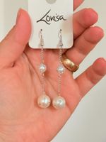 Boucles d'oreilles Lovisa blanches perles neuves