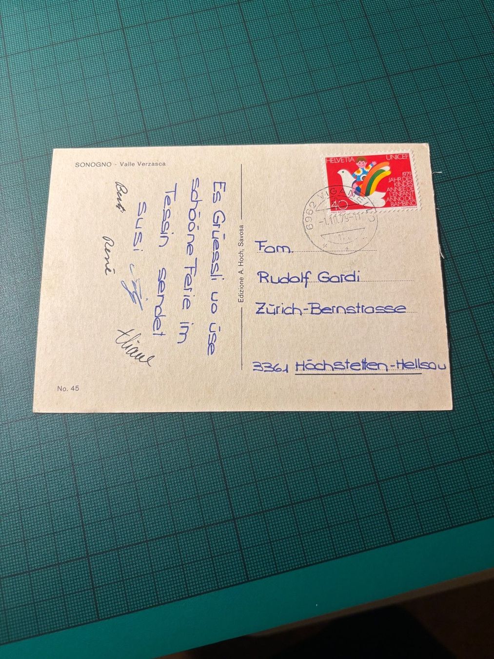 Ansichtskarten: AK SONOGNO TI. – Gebraucht aus Utzenstorf von Rose0303 2