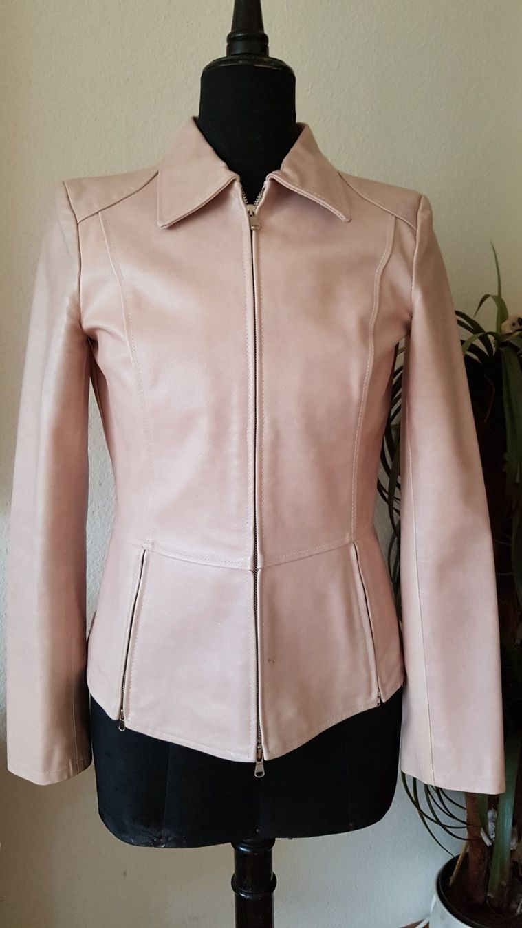 Vera Pelle Giacche: Blassrosa Lederjacke 44  NEU – Nuovo (secondo la descrizione) da spreitenbach venduto da nti_pb8s 1