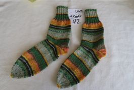 Handgestr. Wollsocken 6 Fach  Gr.42   (615)